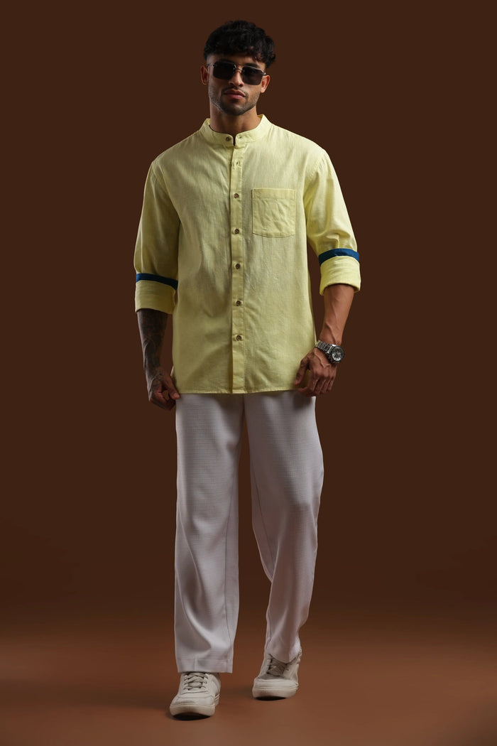 Daybreak Lime — Linen Shirt