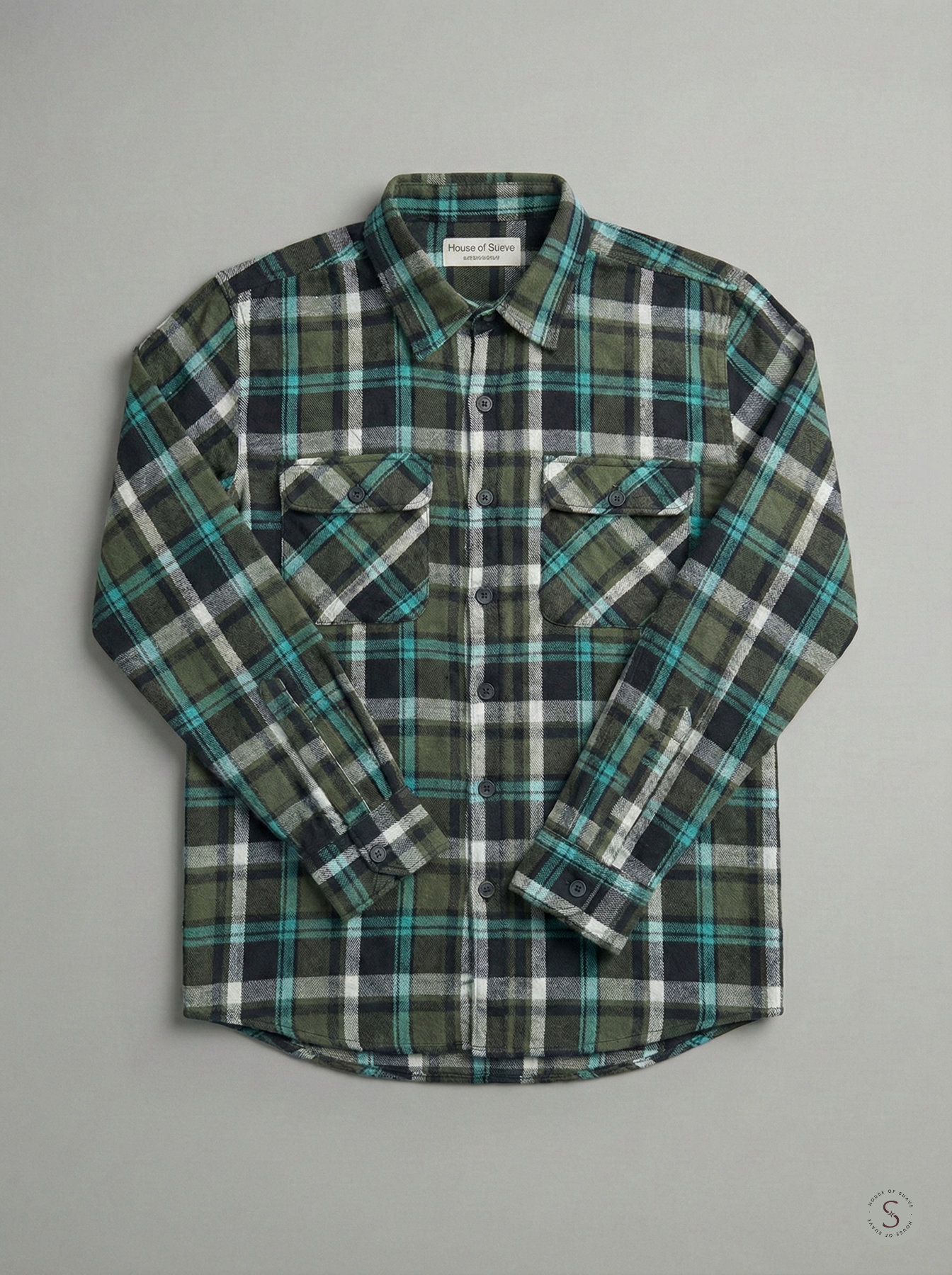 Alpine Teal Expedition Flannel Overshirt 