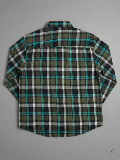 Alpine Teal Expedition Flannel Overshirt 
