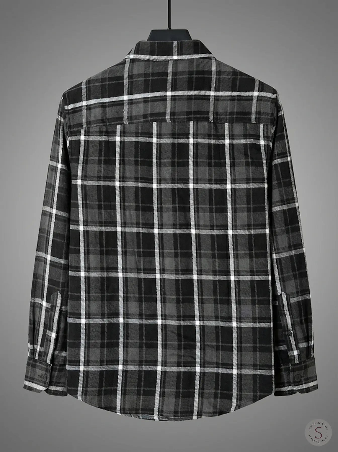 Graphite Frost Plaid Flannel Overshirt 