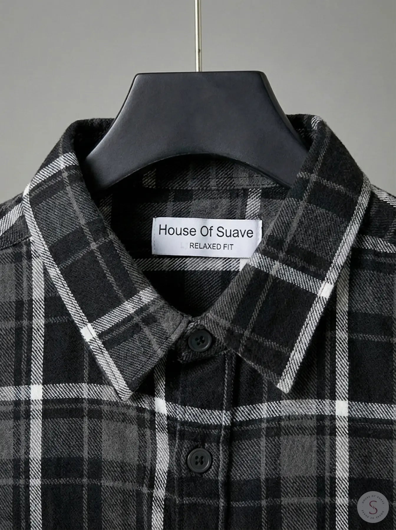 Graphite Frost Plaid Flannel Overshirt 