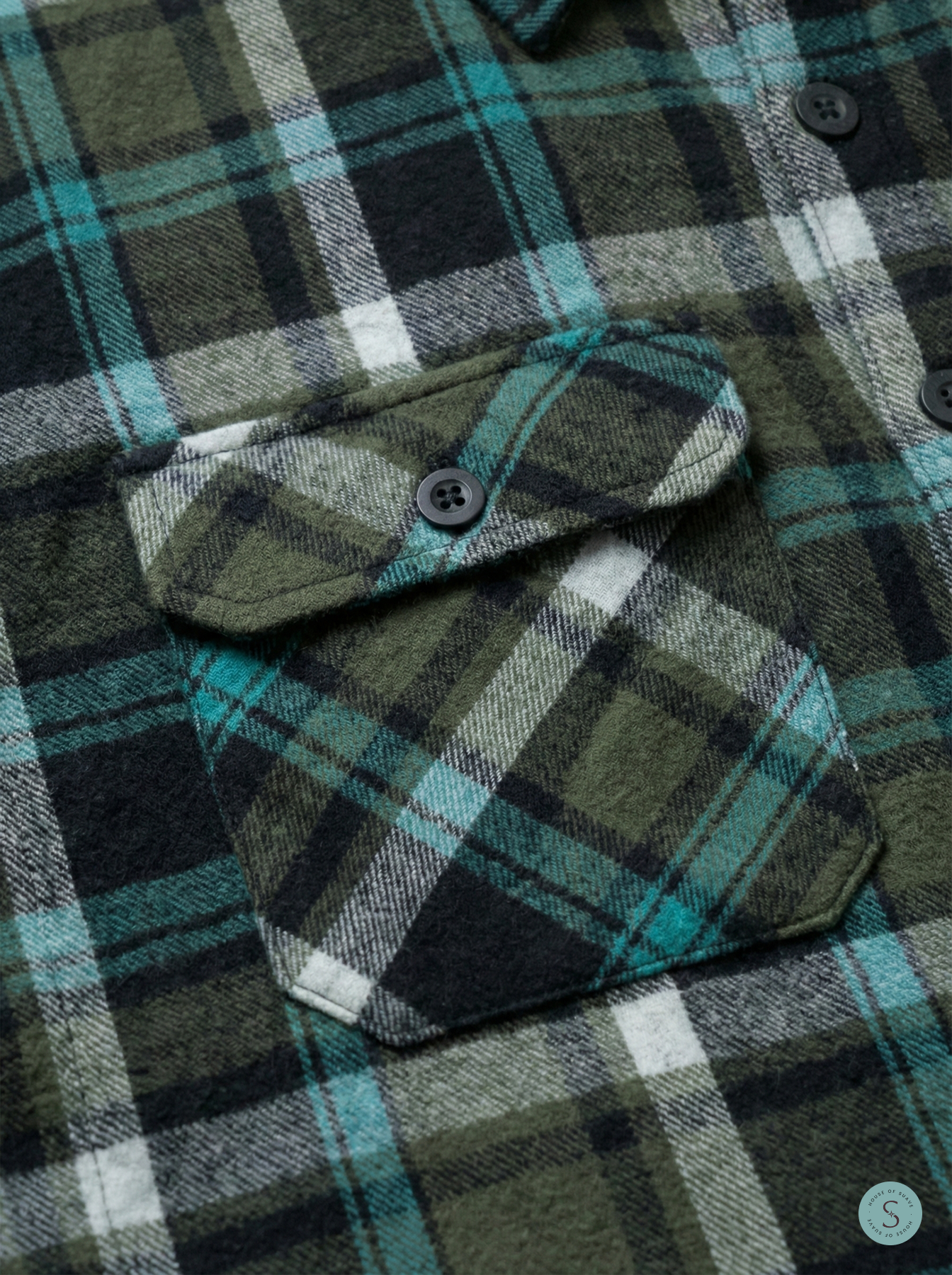 Alpine Teal Expedition Flannel Overshirt 