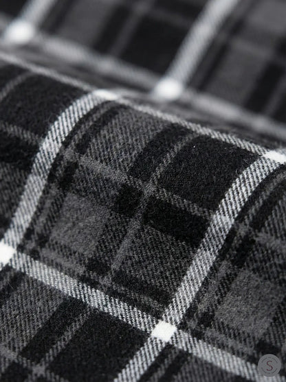 Graphite Frost Plaid Flannel Overshirt 