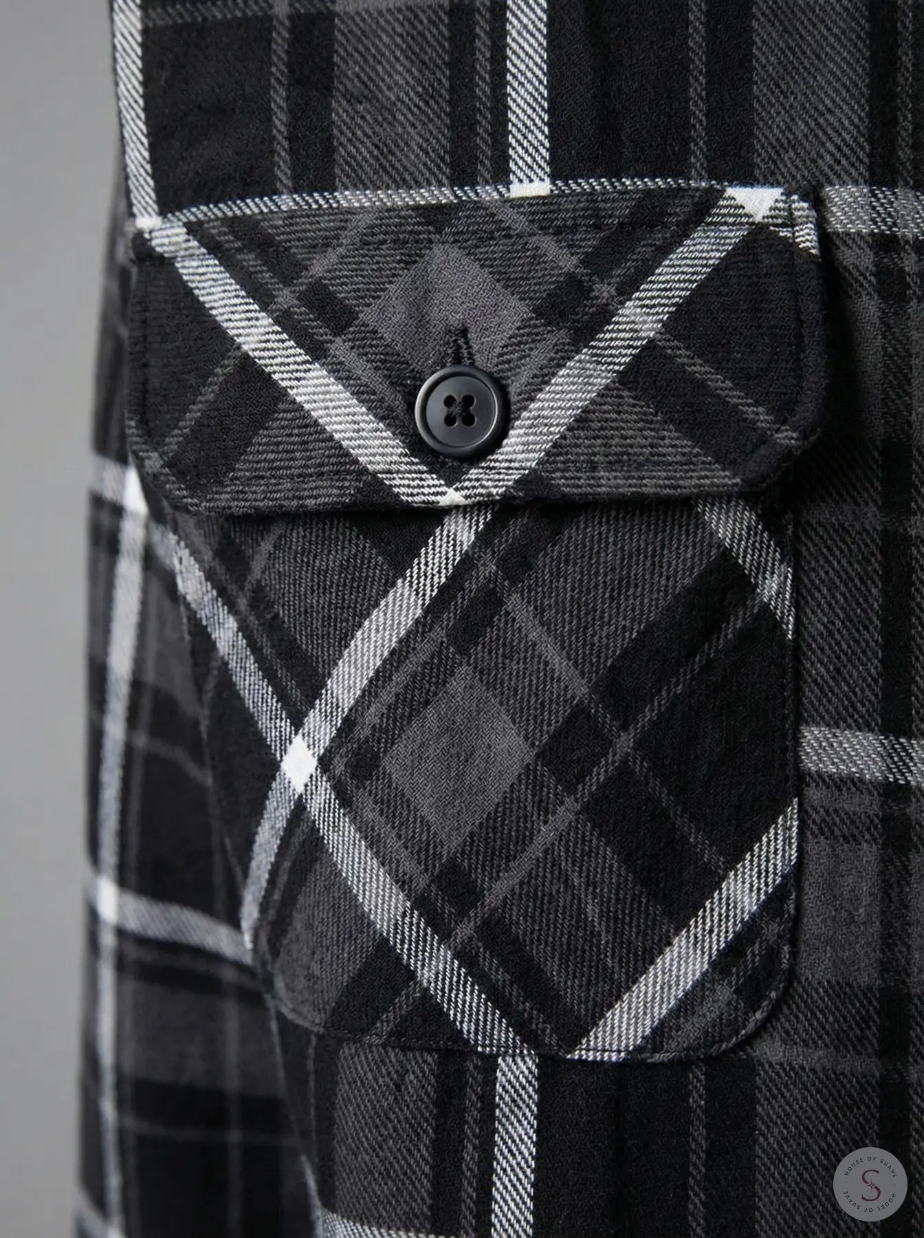 Graphite Frost Plaid Flannel Overshirt 