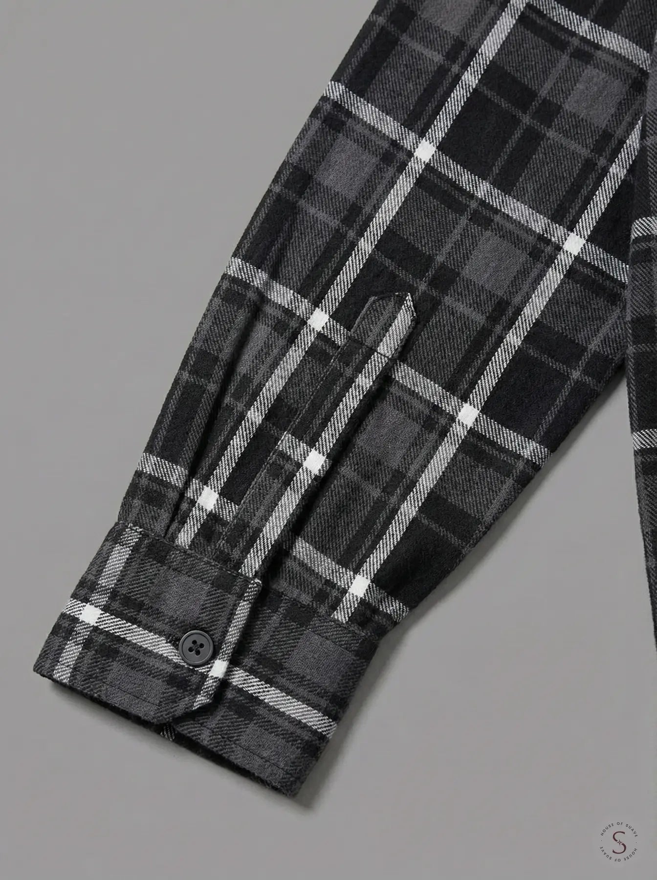 Graphite Frost Plaid Flannel Overshirt 