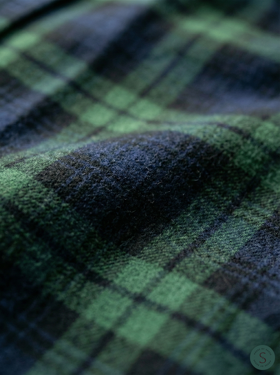 Deep Forest Tartan Flannel Overshirt 