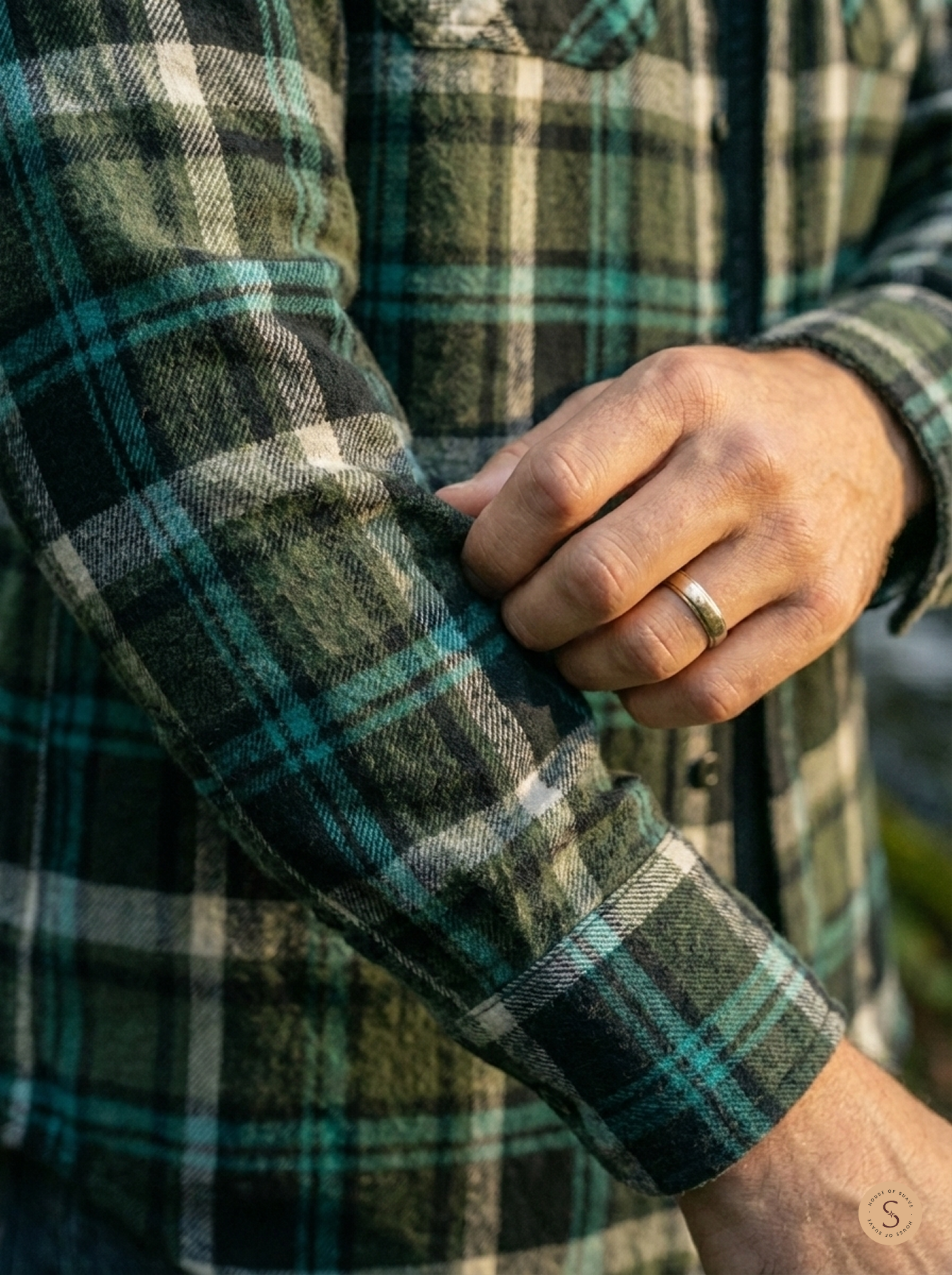 Alpine Teal Expedition Flannel Overshirt 