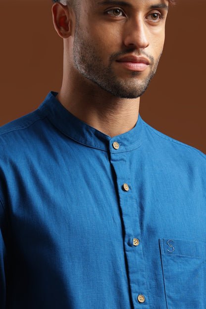 HARBOUR BLUE — Linen Shirt HouseofSuave