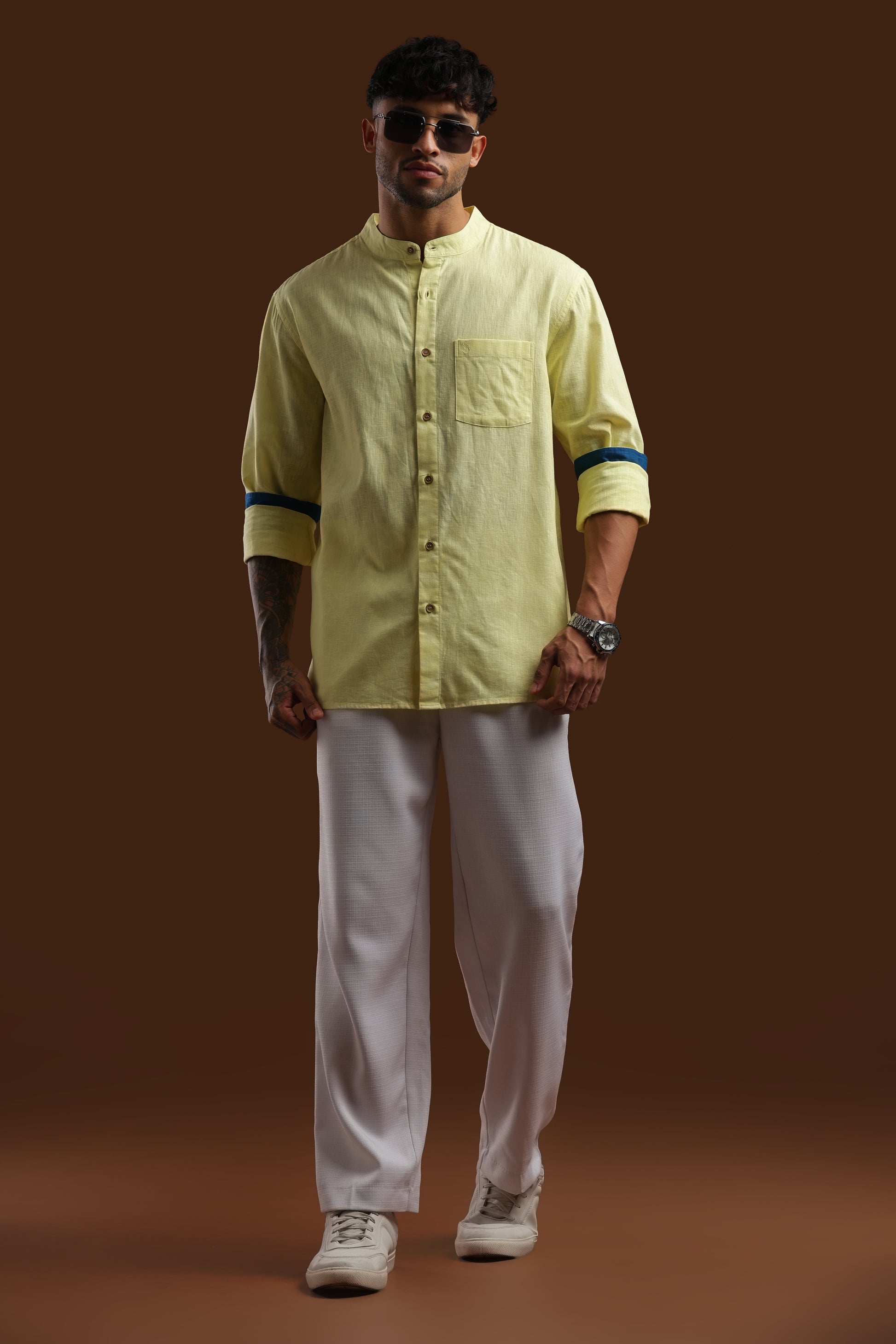 DAYBREAK LIME — Linen Shirt HouseofSuave