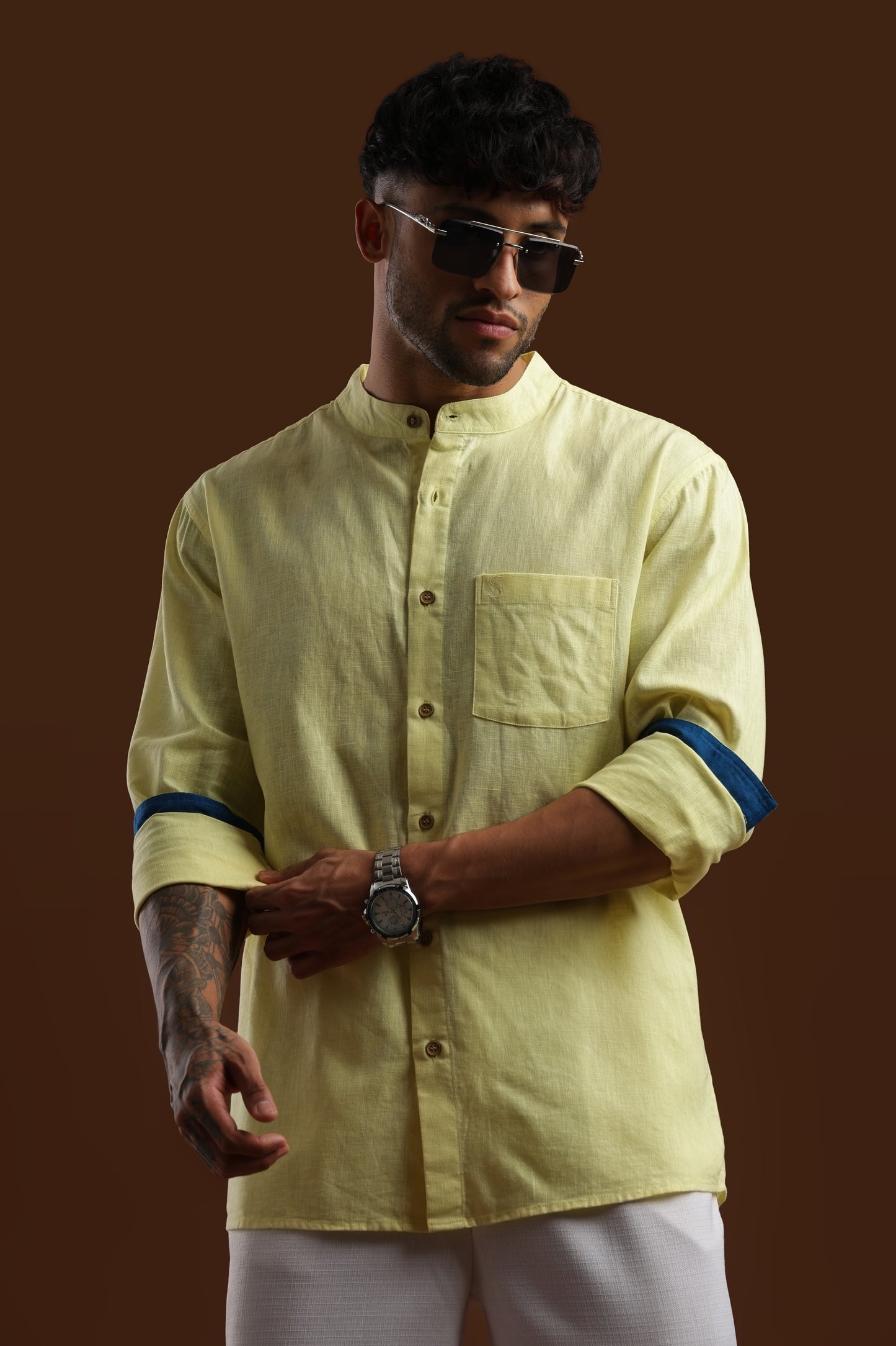 DAYBREAK LIME — Linen Shirt HouseofSuave