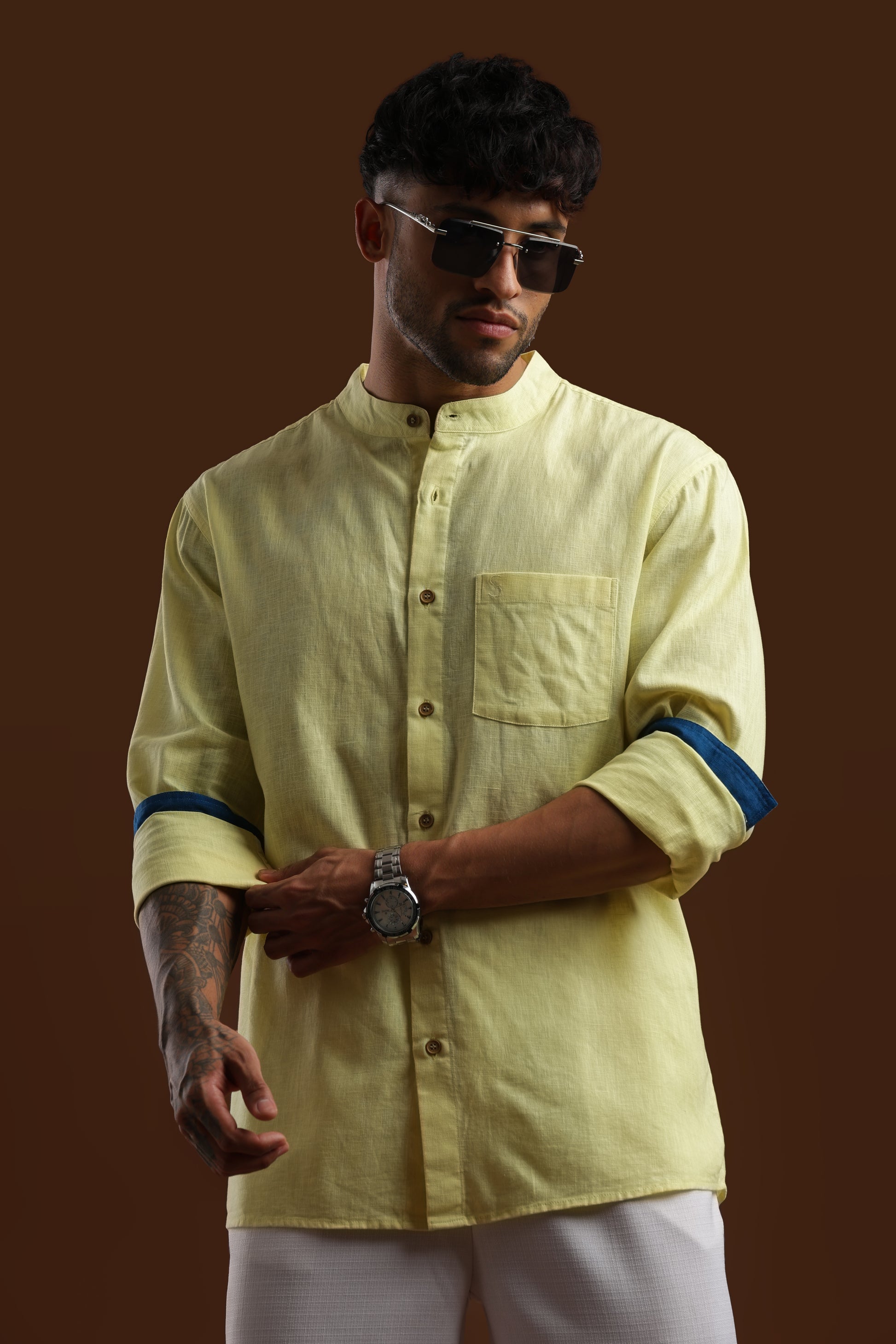 DAYBREAK LIME — Linen Shirt HouseofSuave