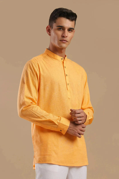 Siena Rouge — Linen Blend Kurta Shirt.