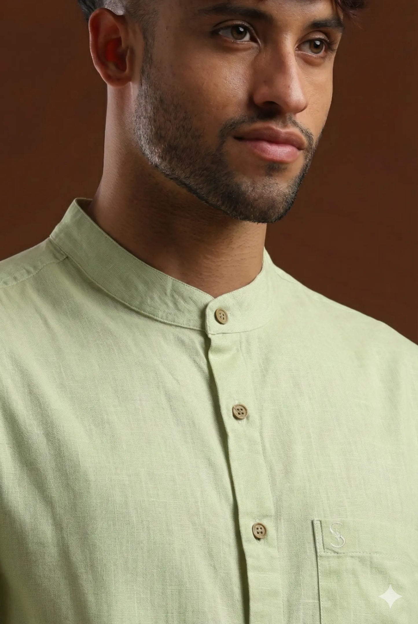 Pistachio Mist - Linen Shirt HouseOfSuave