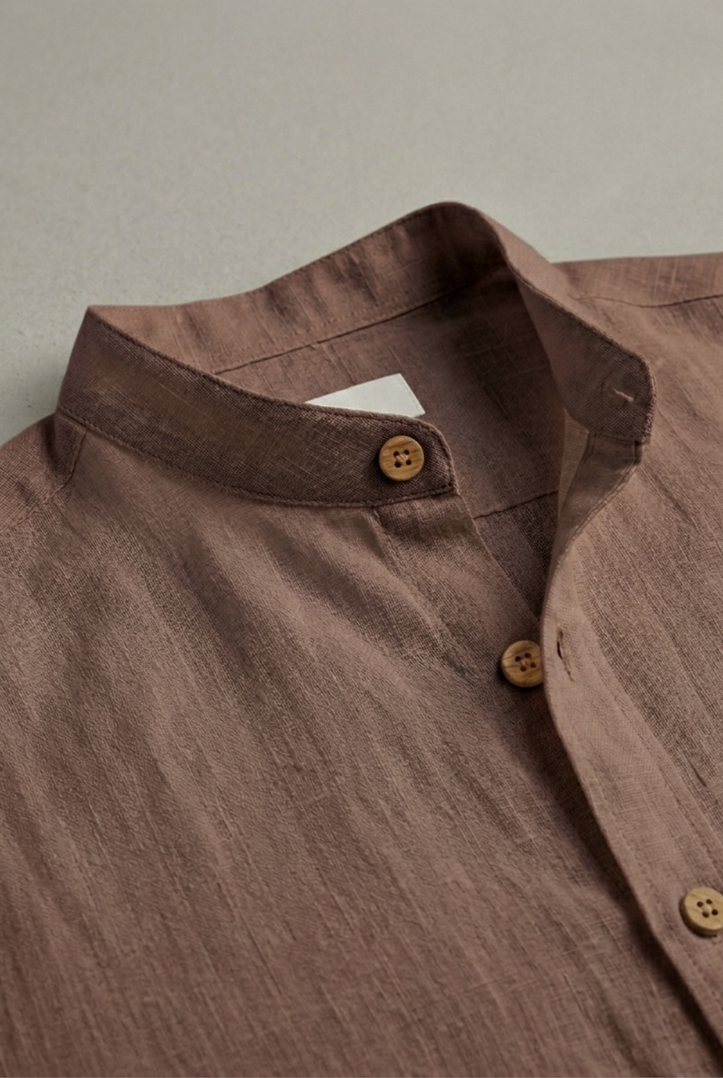 Milan Mocha - Linen Shirt