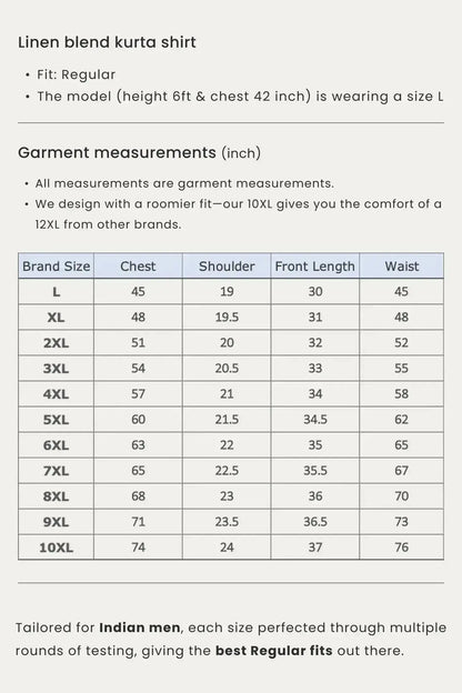 Siena Rouge — Linen Blend Kurta Shirt.