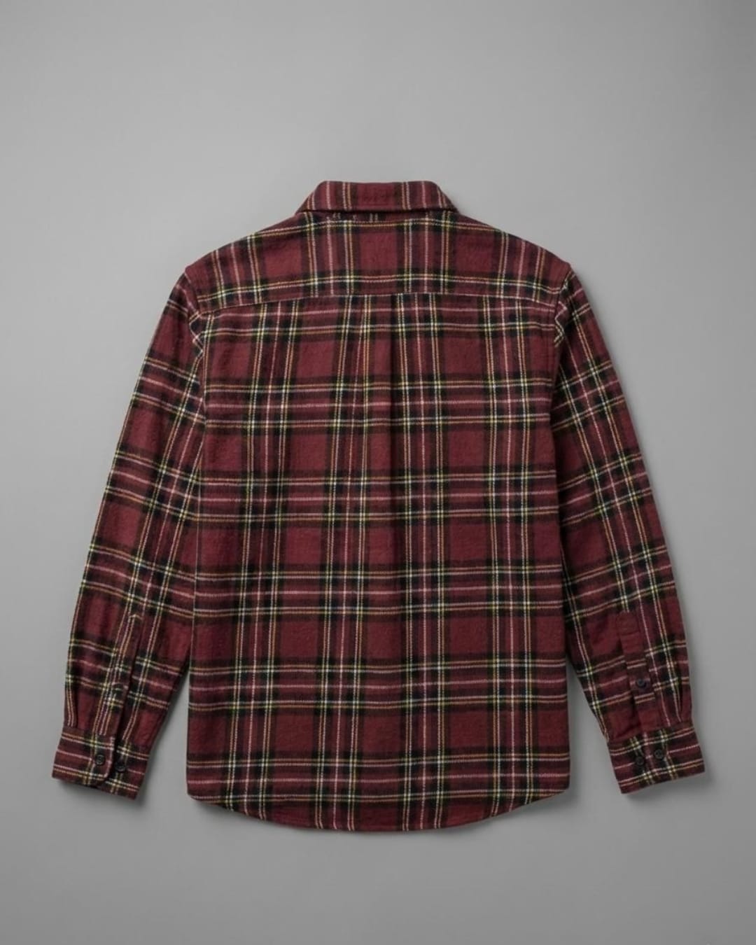 Warm Wine Flannel Overshirt 