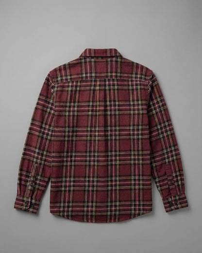 Warm Wine Flannel Overshirt 