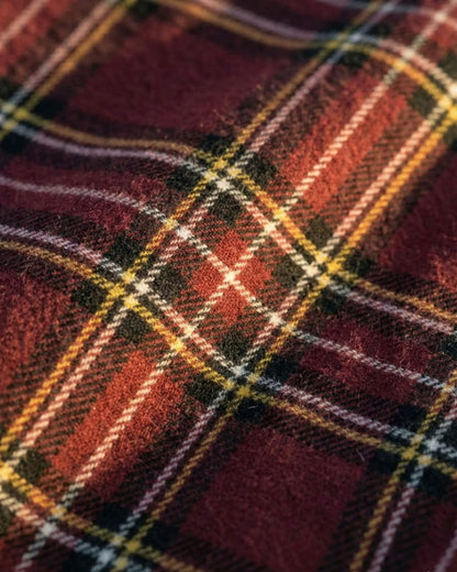 Warm Wine Flannel Overshirt 